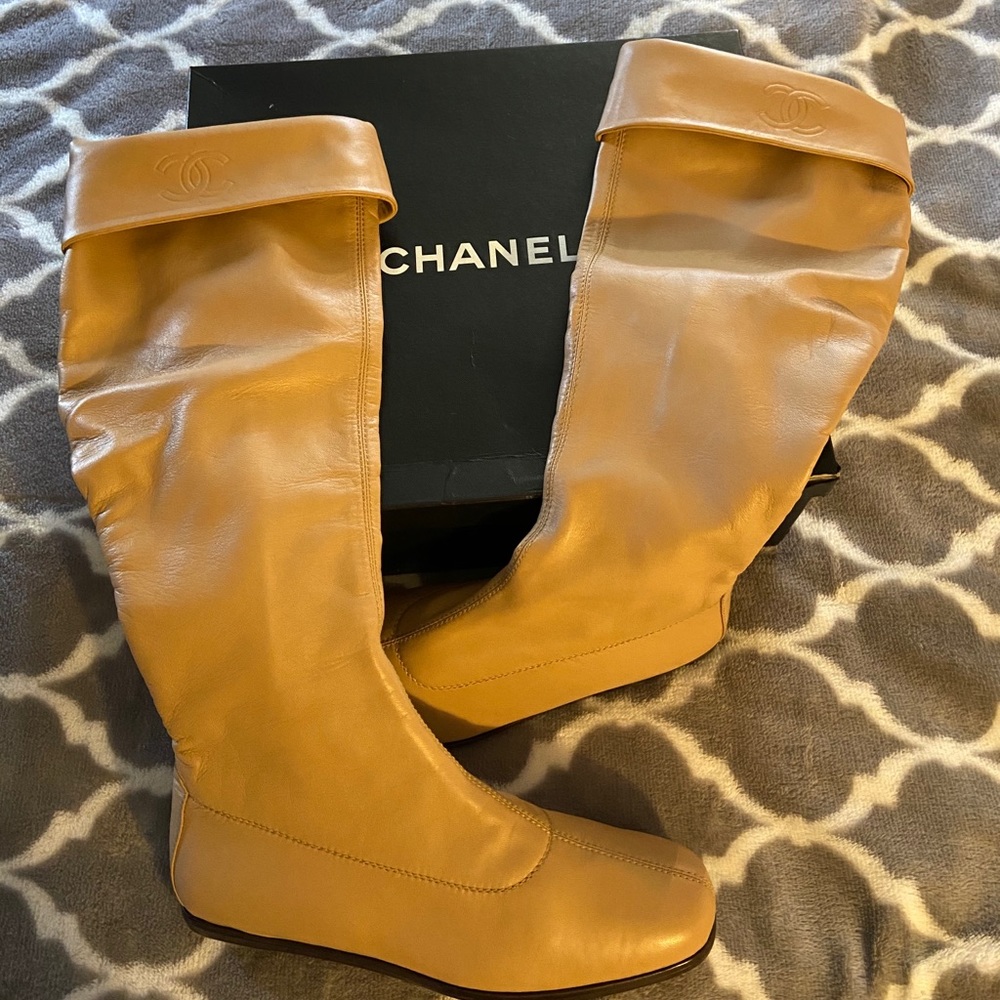 Vintage Authentic Chanel boots